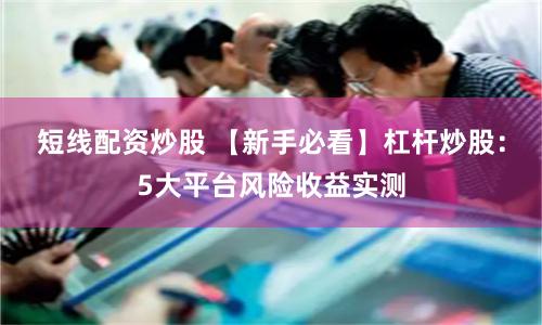 短线配资炒股 【新手必看】杠杆炒股:5大平台风险收益实测