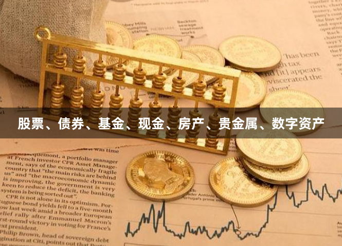 股票、债券、基金、现金、房产、贵金属、数字资产